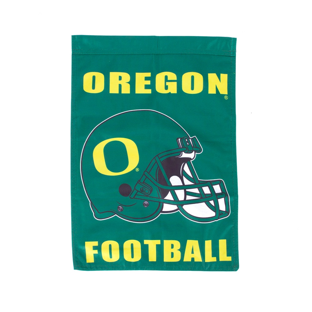 Classic Oregon O, Sewing Concepts, Green, Flags & Banners, Home & Auto, 13"x18", Football, Oregon design, Old School Helmet, 943943